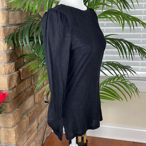 INC International Concepts ~ Puff-Sleeve Top ~ Deep Black ~ NWT! - Picture 6 of 9